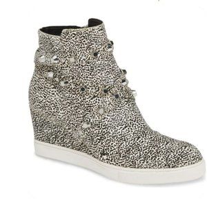 Linea Paolo Fallon II Genuine Calf Hair Wedge Sneaker